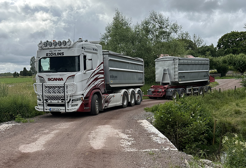 Transporttjänster - materialtransport av Björlins Transport